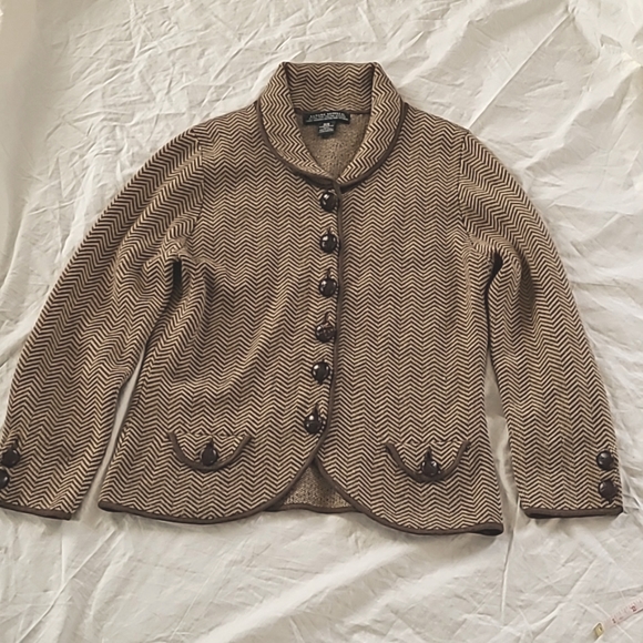 Banana Republic Extra Fine Italian Merino Womens Long Sleeves Carigan Size M - Picture 2 of 11